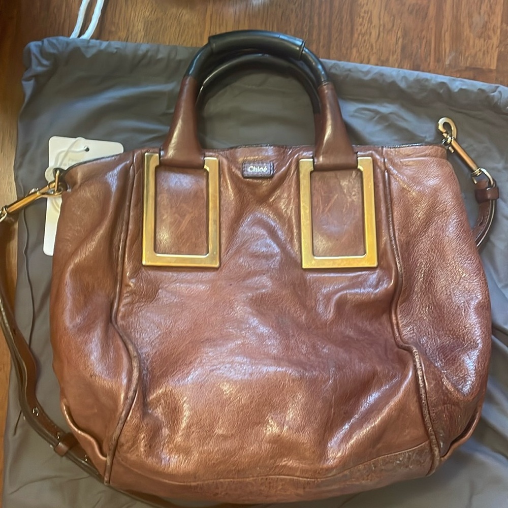 Chloe Two Tone Ethel Leather Bag